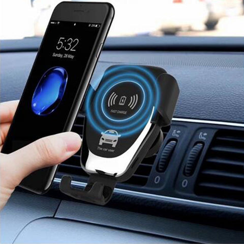 Qi Car Fast Wireless Charger For iPhone 8 8 Plus XS 7.5W 10W Car Wireless Charger For Samsung Galaxy S8 S9 S10 Note 9 Charger