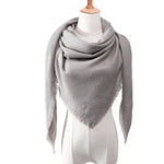 Designer 2019 knitted spring winter women scarf plaid warm cashmere scarves shawls luxury brand neck bandana  pashmina lady wrap