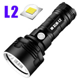 Super Powerful LED Flashlight L2 XHP50 Tactical Torch USB Rechargeable Linterna Waterproof Lamp Ultra Bright Lantern Camping