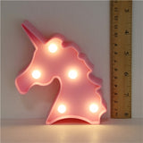 Cartoon Night Lights Unicorn/Flamingo/Cactus/Pineapple/Cloud/Star/Shell/Heart LED Table Lamp For Children's Bedroom Decoration