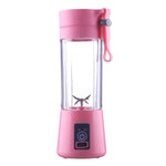 380ml 2/4/6 Blades Mini Portable Electric Fruit Juicer USB Rechargeable Smoothie Maker Blender Machine Sports Bottle Juicing Cup