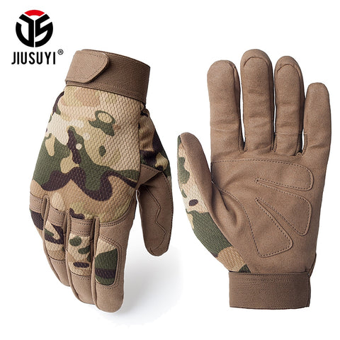 Multicam Tactical Gloves Antiskid Army Military Bicycle Airsoft Motocycel Shoot Paintball Work Gear Camo Full Finger Gloves Men