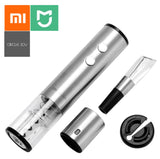 Xiaomi Mijia Circle Joy Electric Bottle Opener Stainless Steel Mini Wine Stopper Wine Decanter Aerator Smart Wine set gift