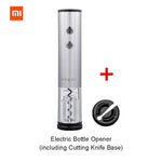 Xiaomi Mijia Circle Joy Electric Bottle Opener Stainless Steel Mini Wine Stopper Wine Decanter Aerator Smart Wine set gift