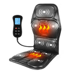 KLASVSA Electric Portable Heating Vibrating Back Massager Chair In Cussion Car Home Office Lumbar Neck Mattress Pain Relief