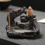 2019 hot Dragon Incense Burner Smoke Backflow Best Cone Censer incense Holder mini Office Desk Home Decor Teahouse Ornament