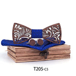 Wooden Bow Tie set and Handkerchief Bowtie Necktie Cravate Homme Noeud Papillon Corbatas Hombre Pajarita Gift for men Chirstmas