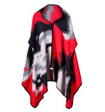 New 2019 luxury brsnd  women winter scarf warmer shawl ladies  plaid Blanket knit wrap Cashmere poncho capes female echarpe