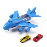 2019 Music Story Simulation Track Inertia Children's Toy Aircraft Large Size Passenger Plane Kids Airliner Toy Car Free Gift Map