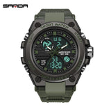 2019 new SANDA men's watch top brand luxury military sports watch men's waterproof S Shock digital watch relogio masculino
